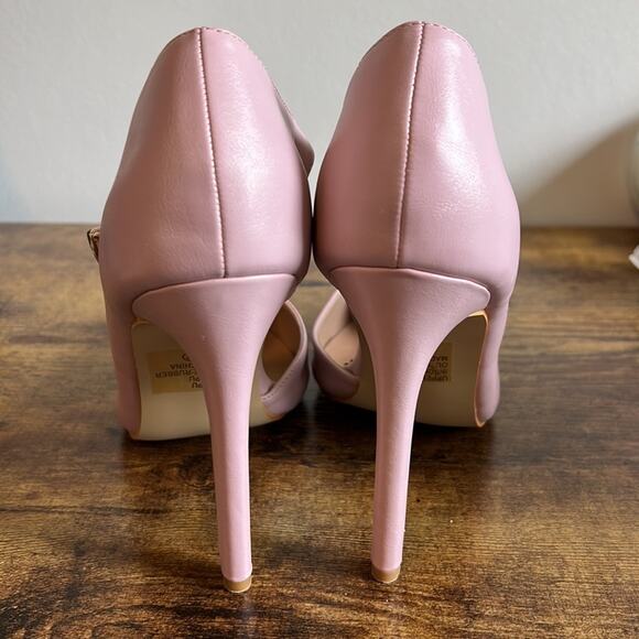 JG Athena Pastel Pink Pointed Toe Crossover Strap Heels - Picture 10 of 14